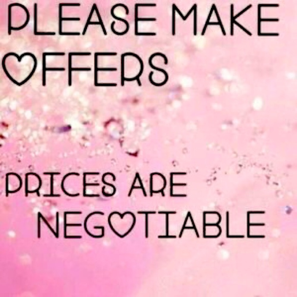 Make me an offer! I’m happy to negotiate and looking to sell my closet 😃